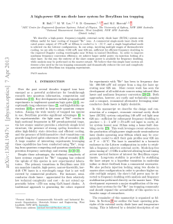 A high-power 626 nm diode laser system for Beryllium ion trapping