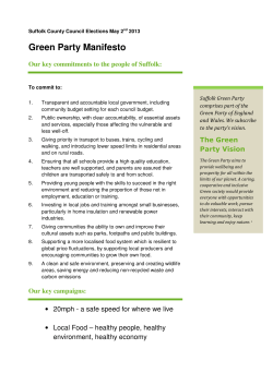 full manifesto - Eastern Region Green Party