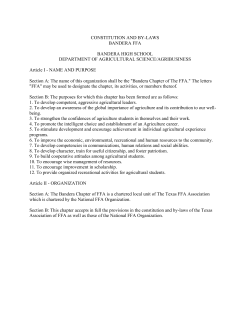 FFA Constitution