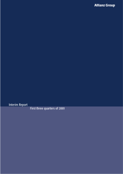 First three quarters of 2001 Interim Report