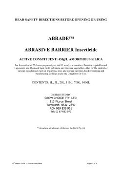 ABRADE™ ABRASIVE BARRIER Insecticide