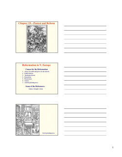 Chapter 19--Protest and Reform