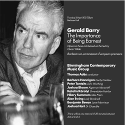 Gerald Barry The Importance of Being Earnest
