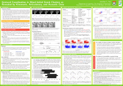 Gestural Coordination in Word-Initial Greek Clusters as 0.5ex
