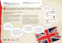 Languages and the Christmas Truce