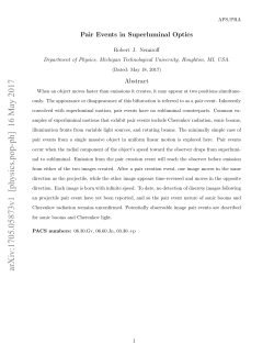 Pair Events in Superluminal Optics