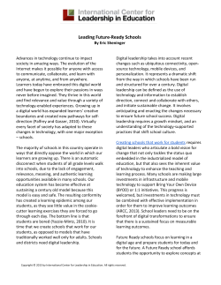 Leading Future-Ready Schools