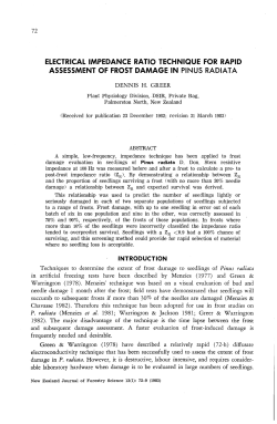 electrical impedance ratio technique for rapid assessment of