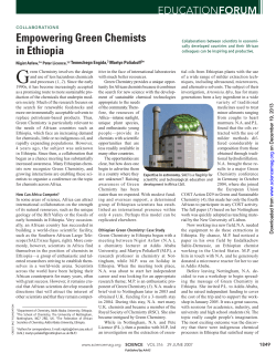 Empowering Green Chemists in Ethiopia