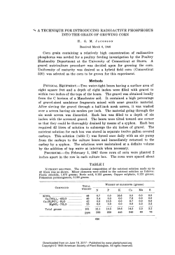 A TECHNIQUE FOR INTRODUCING RADIOACTIVE PHOSPHORUS