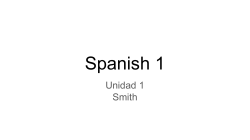 Spanish 1