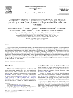 Comparative analysis of Cryptococcus neoformans acid