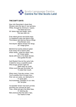 THE DAFT DAYS - Scots Language Centre