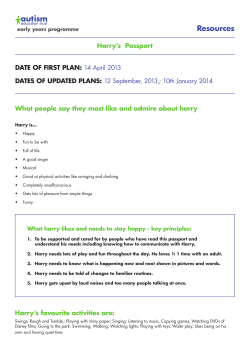 Harry`s passport - AET Training Hubs