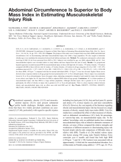 Abdominal Circumference Is Superior to Body Mass Index in