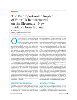 The Disproportionate Impact of Voter-ID