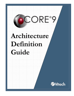 CORE Architecture Definition Guide