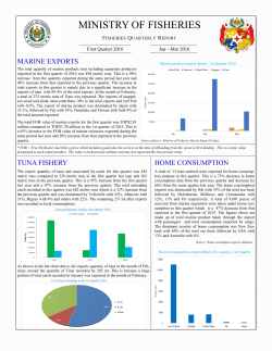 Quarter 1 - Ministry of Fisheries