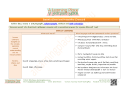 Statistics (Data) and Probability (Chance) 8