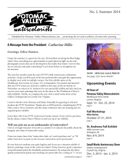 A Message from the President Catherine Hillis