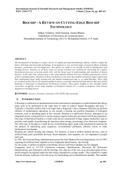 Biochip - A Review on Cutting-Edge Biochip Technology