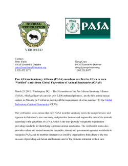 Pan African Sanctuary Alliance (PASA)