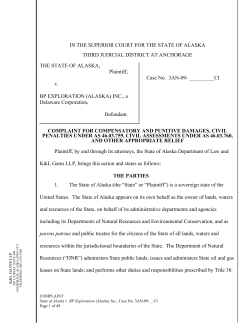 COMPLAINT FOR COMPENSATORY AND PUNITIVE DAMAGES