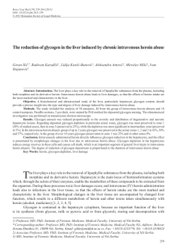 The reduction of glycogen in the liver induced by chronic