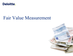 Fair Value Measurement