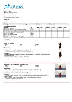 Biceps 1.26.13 Program for Muscle Groups Trainer: Stacey Valentas