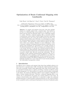 Optimization of Brain Conformal Mapping with Landmarks