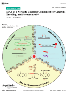 DNA as a Versatile Chemical Component for
