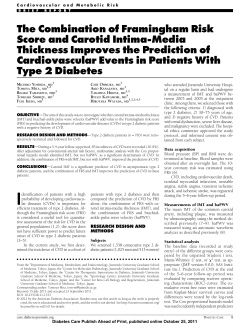 The Combination of Framingham Risk Score and