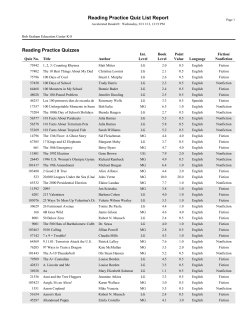 Quiz list alphabetically - Bob Graham Education Center