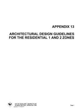 Auckland Council District Plan Operative Auckland City