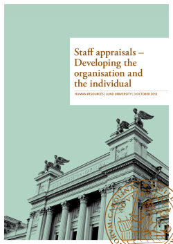 Staff appraisals