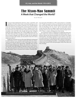 The Nixon-Mao Summit - Association for Asian Studies