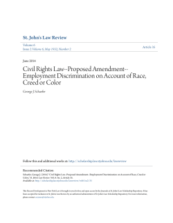 Civil Rights Law--Proposed Amendment-