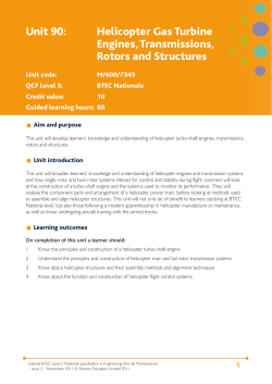 Helicopter Gas Turbine Engines, Transmissions, Rotors