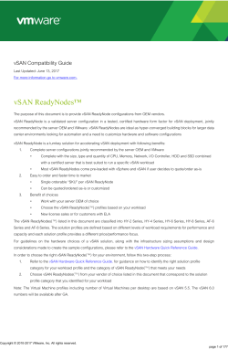 vSAN Compatibility Guide