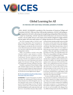 Global learning for all