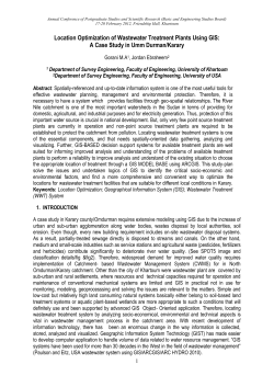Location Optimization of Wastewater Treatment
