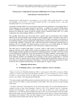 &ldquo;Insanely great&rdquo;: Exploring the Expression of High Degree in a