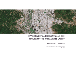 Environmental Migrants and the Future of the Willamette Valley