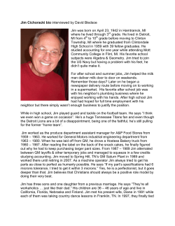 Jim Cichoracki - Habitat for Humanity Williamson