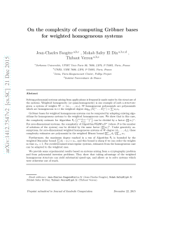 On the complexity of computing Gr&ouml;bner bases for weighted