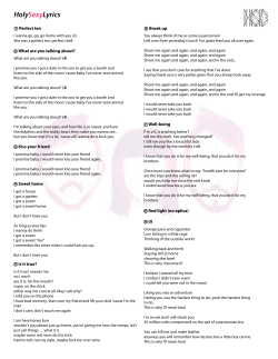 HolySexyLyrics - HolySexyBastards