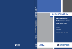 A Common Vision for Undergraduate Mathematical