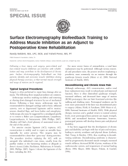 Surface electromyography biofeedback training to address muscle
