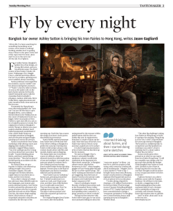 Bangkok bar owner Ashley Sutton is bringing his Iron Fairies to